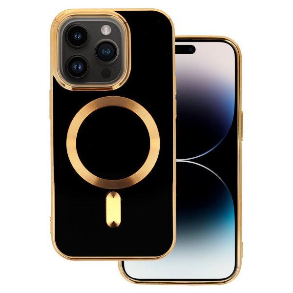 Beauty Magsafe Case - Apple iPhone 15 Plus (6.7) kameravédős szilikon tok
fekete