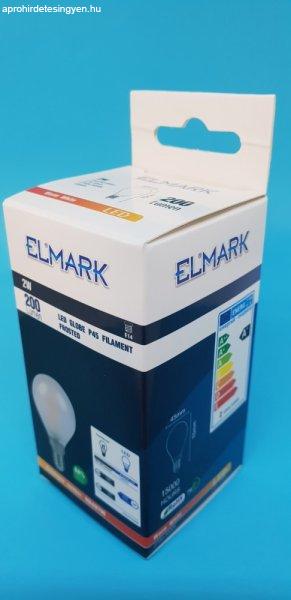 ELMARK LED GLOBE 2W E14 2700K P45 200 lumen FILAMENT