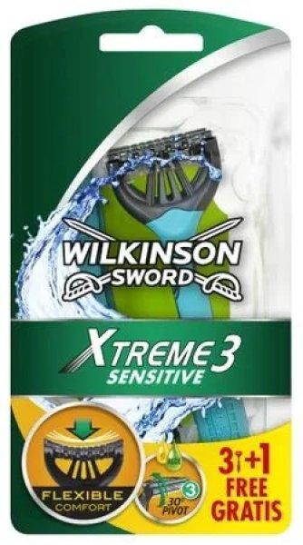 WILKINSON Xtreme3 SENSITIVE eldobható borotva 3+1 db