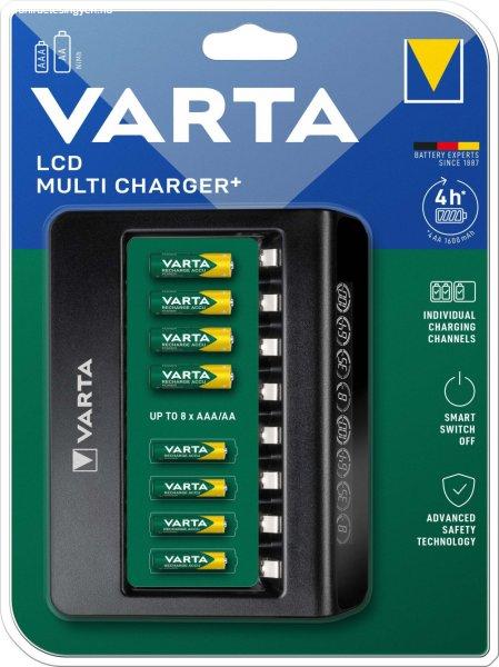 Varta LCD MULTI charger+ intelligens sortöltő 1-8 darab AA /AAA akkuhoz 57681
