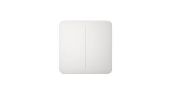 Ajax LightSwitch SoloButton (2-gang) - Kettes gomb - Fehér