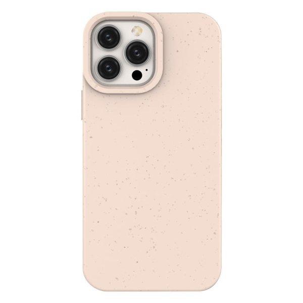 Eco Case tok iPhone 14 Pro Max szilikon lebomló tok rózsaszín