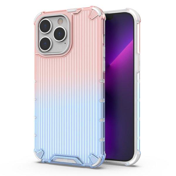 Ombre Protect Case iPhone 14 Pro Max rózsaszín és kék Armor tok
