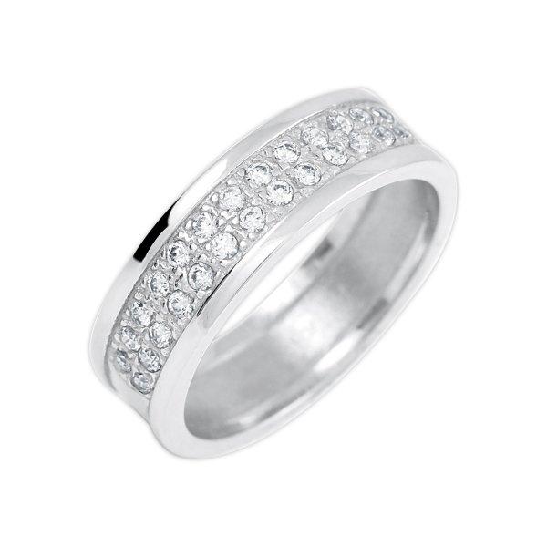 Brilio Silver Csillogó gyűrű cirkónium kövekkel 426
001 00514 04 50 mm