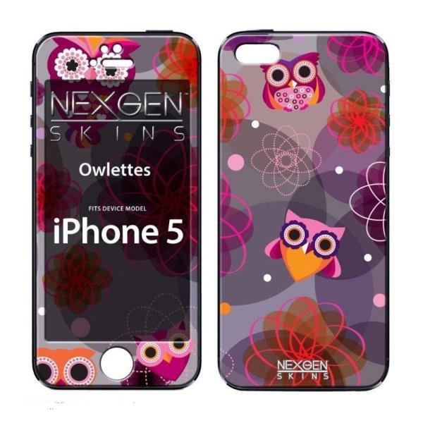 Nexgen Skins IP 50032 Owlettes 3D hatással, tok Apple iPhone 5 / 5S-hez