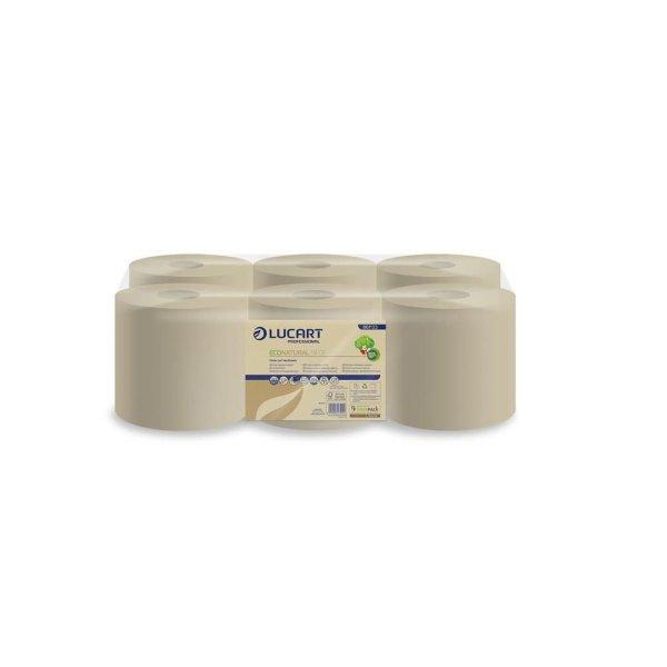 Kéztörlő 2 rétegű tekercses átmérő: 19 cm 6 tekercs/karton 19 CF
EcoNatural Lucart_861133 havanna barna