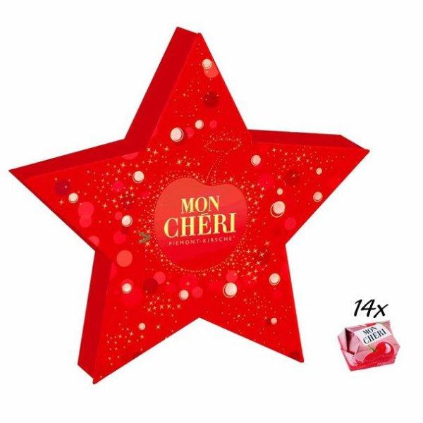 Mon Cheri bonbon csillag formájú dobozban 147g Szavatossági idő: 2024-04-20