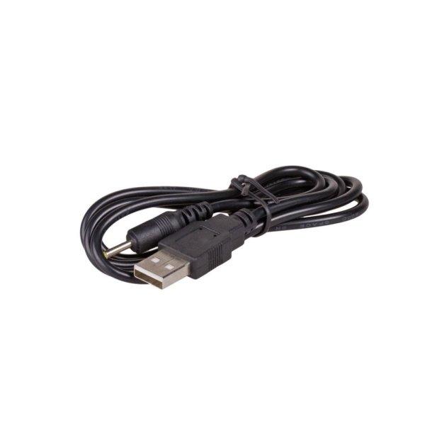 Akyga AK-DC-02 USB-A / DC 2,5 x 0,7mm cable 0,8m Black