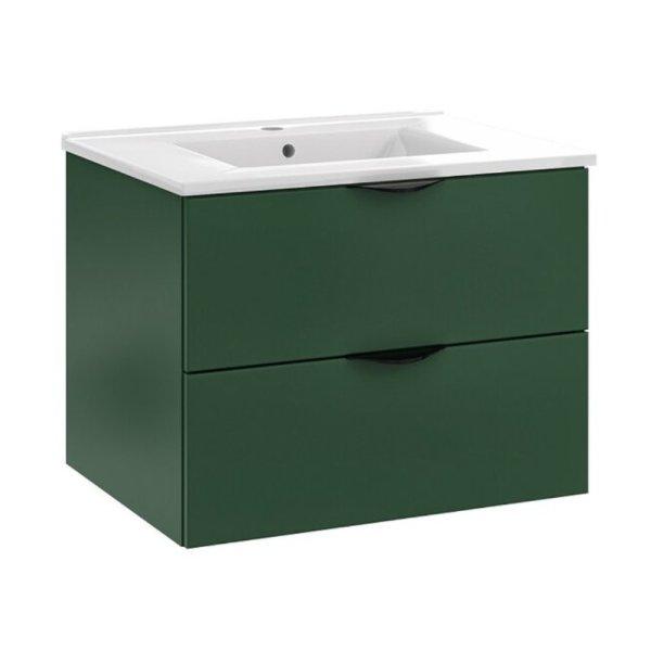 Mirano Vera II fürdőszobabútor + mosdókagyló + szifon - 60 cm (zöld)