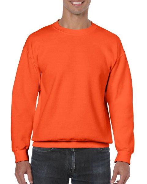 Kereknyakú körkötött pulóver, Gildan GI18000, Orange-M