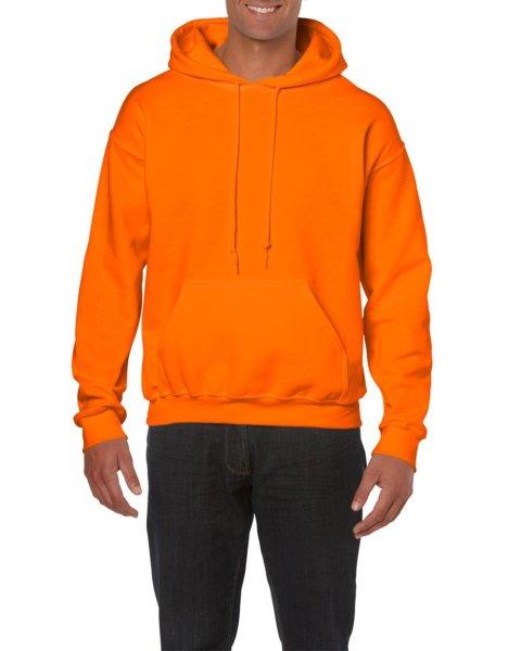 Kenguru zsebes kapucnis pulóver, Gildan GI18500, S.Orange-S