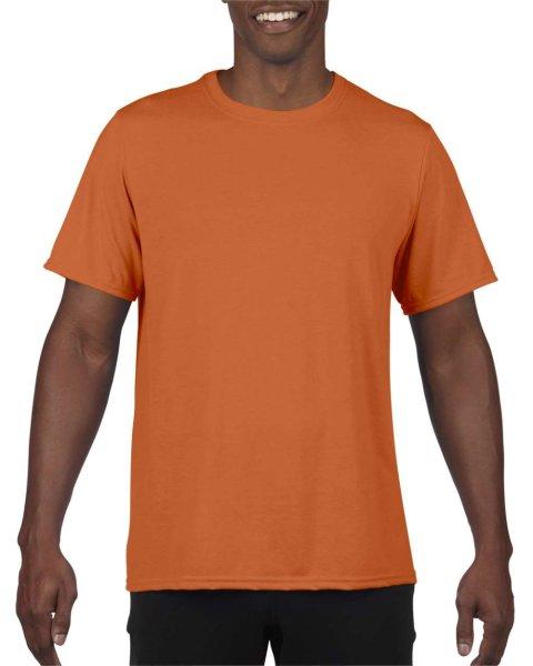 Rövid ujjú Actíve Fit férfi sport póló, Gildan GI46000, Sport Orange-2XL