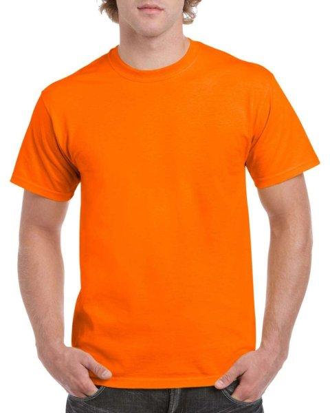 Rövid ujjú klasszikus szabású póló, Gildan GI5000, S.Orange-2XL