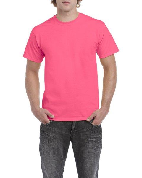 Rövid ujjú klasszikus szabású póló, Gildan GI5000, Safety Pink-S