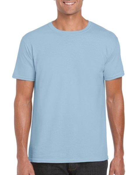 Softstyle rövid ujjú környakas póló, Gildan GI64000, Light Blue-4XL
