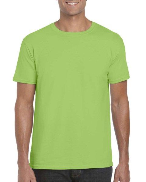 Softstyle rövid ujjú környakas póló, Gildan GI64000, Lime-2XL