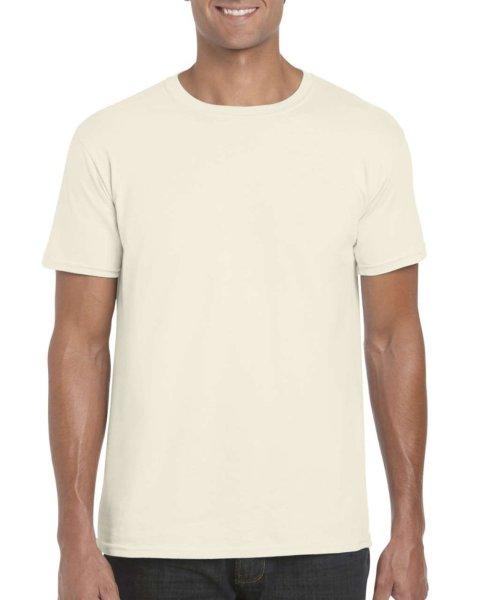 Softstyle rövid ujjú környakas póló, Gildan GI64000, Natural-XL
