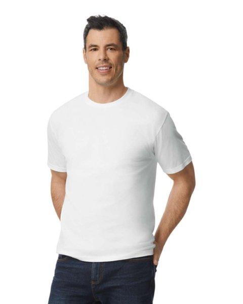 Klasszikus szabású körkötött póló, Gildan GI65000, White-2XL