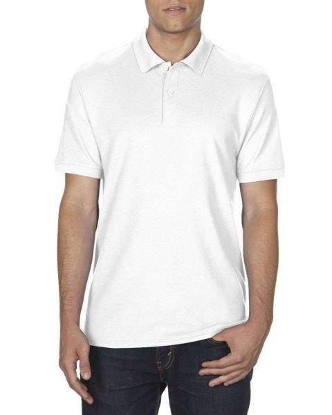 DryBlend férfi galléros póló dupla piké anyagból, Gildan GI75800,
White-5XL