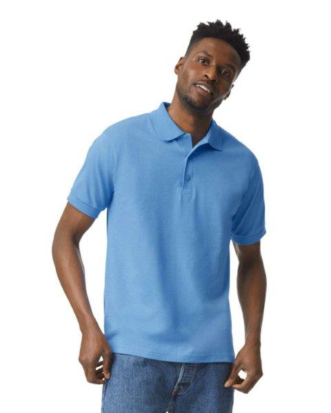 DryBlend rövid ujjú galléros férfi póló, Gildan GI8800, Carolina Blue-M