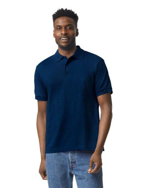 DryBlend rövid ujjú galléros férfi póló, Gildan GI8800, Navy-XL