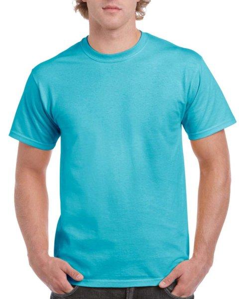 Klasszikus szabású rövid ujjú kereknyakú póló, Gildan GIH000, Lagoon
Blue-4XL