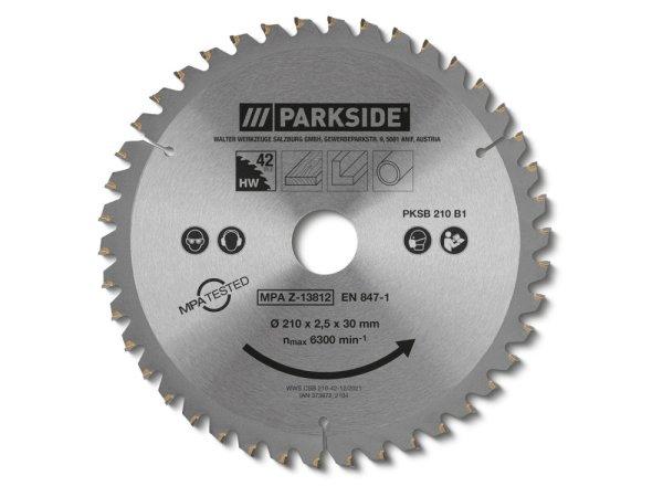 ParkSide PKSB 210 B1 210 mm 42 fogas fűrészlap (körfűrészlap) gyors
vágásokhoz - PZKS 2000 A1 / B2 bütüző- és gérvágó fűrészhez