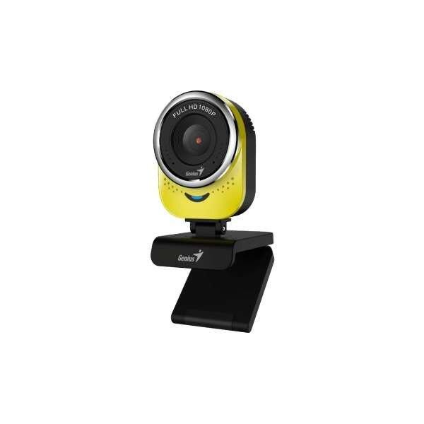 Genius QCam 6000 webkamera 2 MP 1920 x 1080 pixelek USB Fekete, Sárga