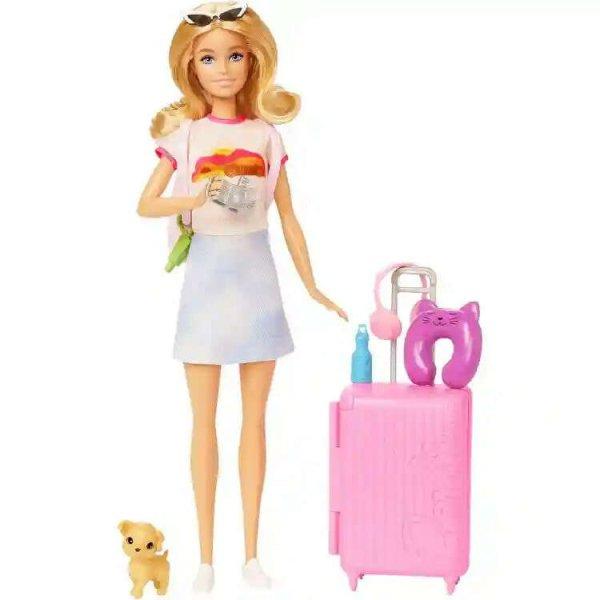 Mattel Barbie utazó baba kiegészítőkkel