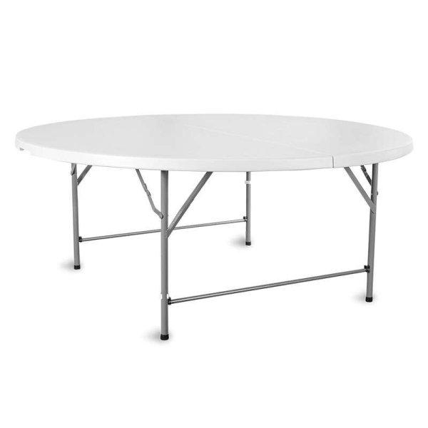 Összecsukható konferencia asztal, 183cm, 183cm, 25kg (R183-round)
