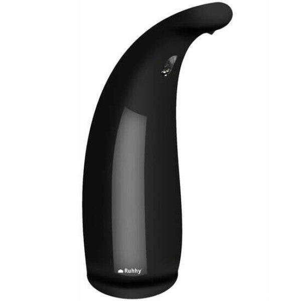 Folyékony szappan automata adagoló, Ruhhy, érzékelővel, ABS-szel és
PC-vel, fekete, 4xAAA, 300 ml, 7/14x22 cm