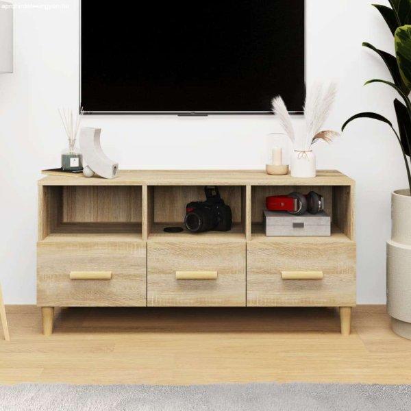 vidaXL sonoma tölgy színű szerelt fa TV-szekrény 102 x 36 x 50 cm