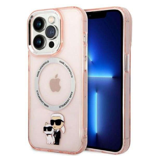 Karl Lagerfeld KLHMP14LHNKCIP Apple iPhone 14 Pro hardcase pink IML NFT
Karl&Choupette Magsafe telefontok
