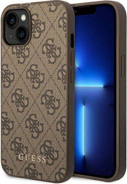 Guess GUHCP14MG4GFBR Apple iPhone 14 Plus brown hard case 4G Metal Gold Logo
telefontok