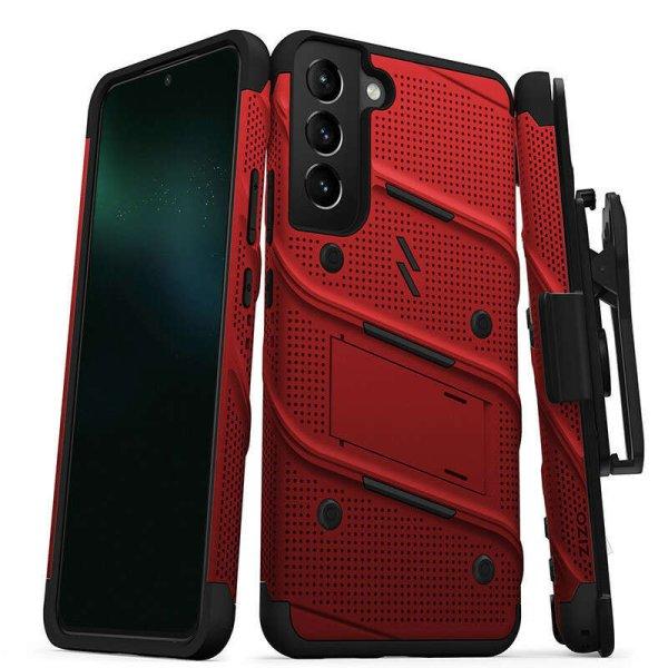 ZIZO BOLT Bundle Samsung Galaxy S22+ Case - Red & fekete telefontok