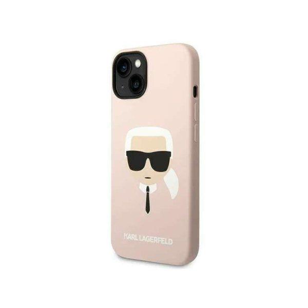 Eredeti eset iPhone 14 Karl Lagerfeld Harcase Silicone Karl feje Magsafe Bright
Roz