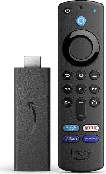 Amazon B08C1KN5J2 Fire TV Stick 2021, HDMI, Full HD Fekete hordozható
médialjátszó távirányítóval