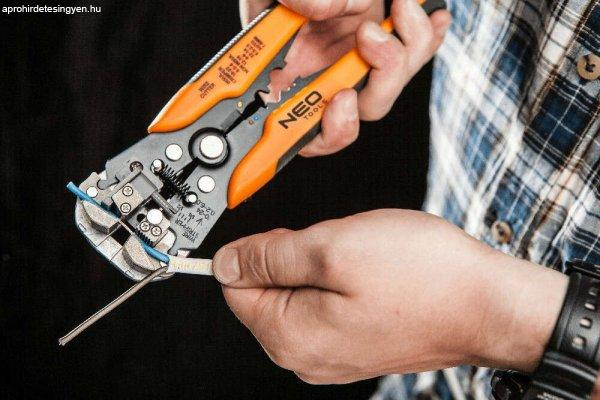Neo Tools 01-500 kábelcsupaszoló fogó 205 mm, automata, Narancs/Fekete