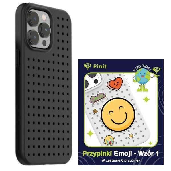 Zestaw Etui Pinit Dinamikus + Emoji Pin iPhone 14 Pro 6.1