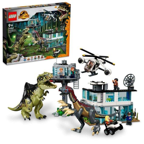 LEGO® Jurassic World Giganotosaurus és therizinosaurus támadás 76949
