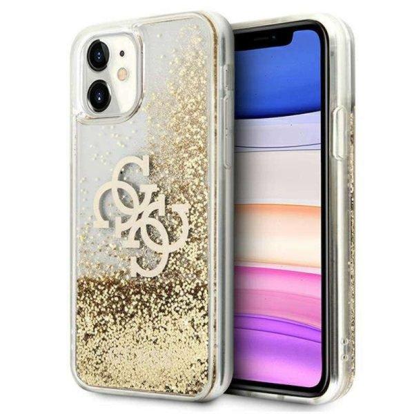 Guess Liquid Glitter 4G Big Logo - telefontok iPhone 11 arany