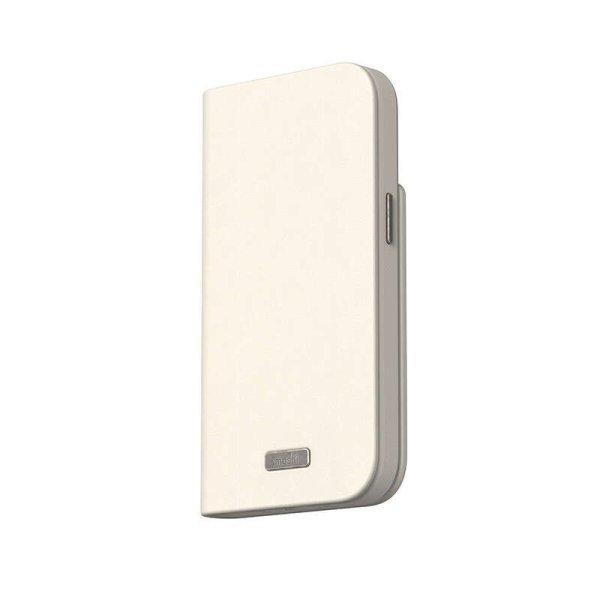 Moshi Overture MagSafe - Leather 3-in-1 telefontok flip cover iPhone 15 (Eggnog
fehér)