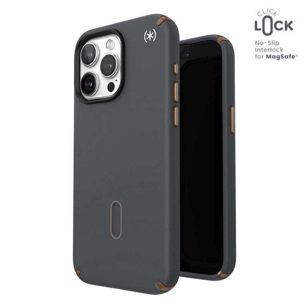 Speck Presidio2 Pro ClickLock & MagSafe - telefontok iPhone 15 Pro Max (Charcoal
Grey/Cool Bronze)