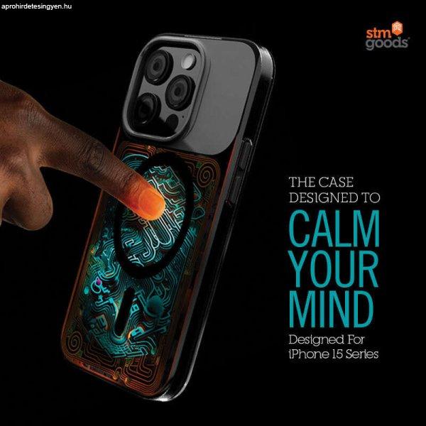 STM Reveal Warm MagSafe - Anti-stress telefontok iPhone 15 Pro (fekete Realm)