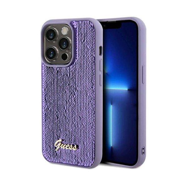 Guess Sequin Script Metal - iPhone 14 Pro Max telefontok (purple)