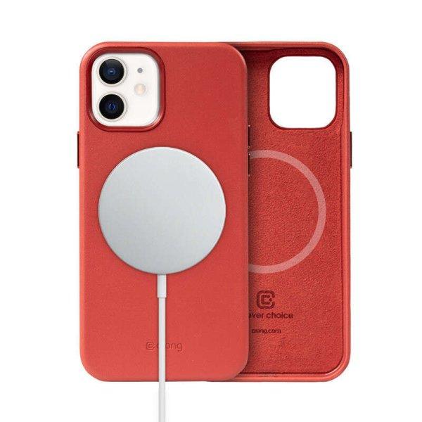 Crong Essential Cover Magnetic - Leather telefontok iPhone 12 / iPhone 12 Pro
MagSafe (Red)