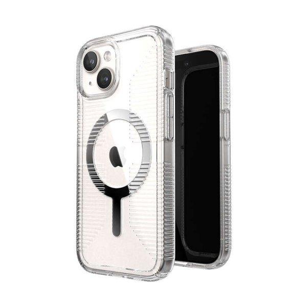 Speck Gemshell Grip + MagSafe - telefontok iPhone 15 / iPhone 14 / iPhone 13
(Clear / Chrome Finish)