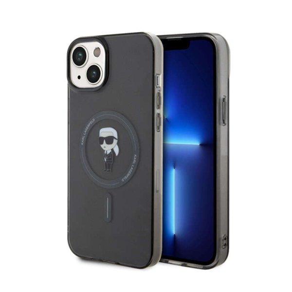 Karl Lagerfeld IML Ikonik MagSafe - telefontok iPhone 15 Plus fekete