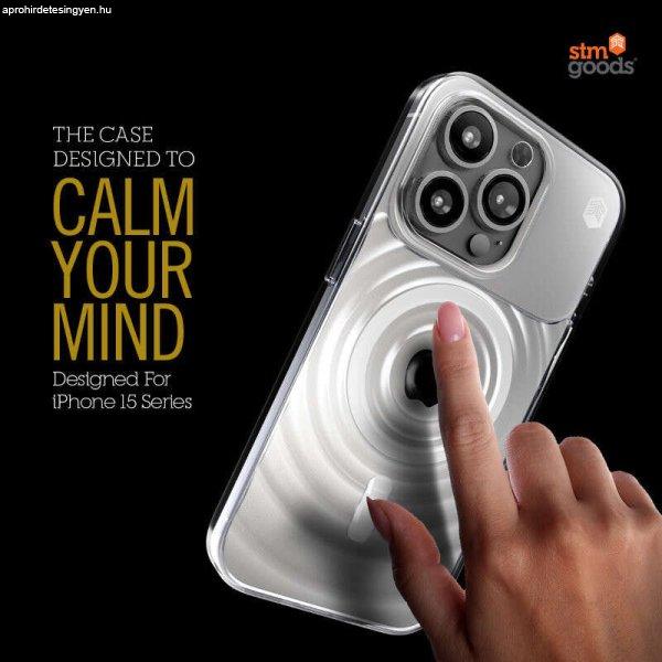 STM Reawaken Ripple MagSafe - Anti-stress telefontok iPhone 15 átlátszó