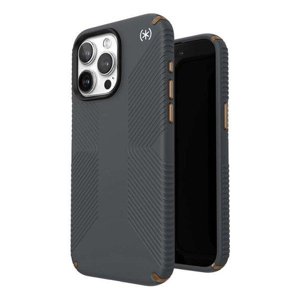 Speck Presidio2 Grip - telefontok iPhone 15 Pro Max (Charcoal Grey / Cool Bronze
/ fehér)